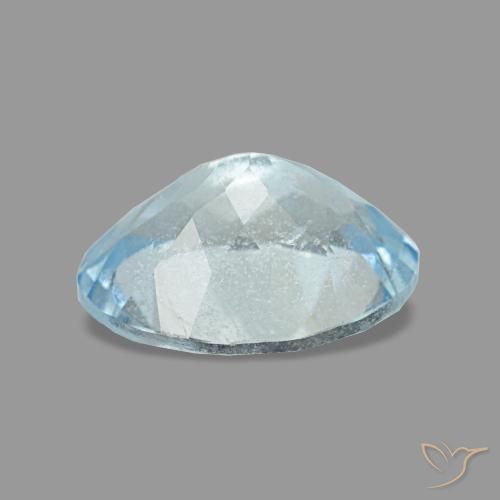 Aquamarine Gemstone in 8 x 6 mm (calibrated) Size for Sale, Aquamarine Stone in Light Blue Color