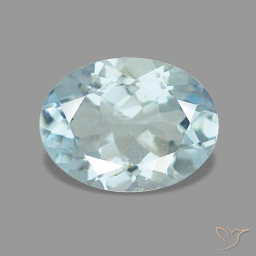 1.12ct Blue Aquamarine, Oval, VS