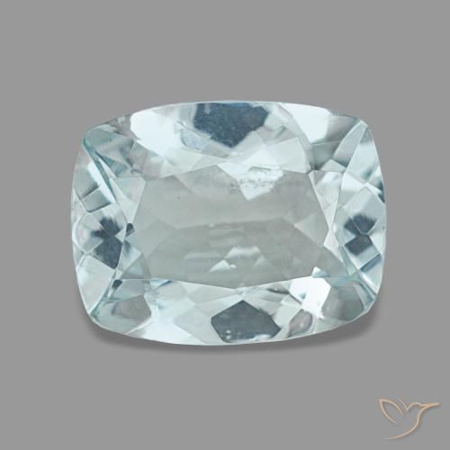 1.54 ct Turquoise Aquamarine Gemstone, Aquamarine Gem in Cushion-Cut Shape for Sale.