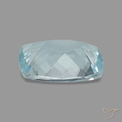 Aquamarine Gemstone in 9 x 7 mm (calibrated) Size for Sale, Aquamarine Stone in Light Blue-Green Color