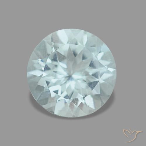 1.08 ct Turquoise Aquamarine Gemstone, Aquamarine Gem in Diamond-Cut Shape for Sale.