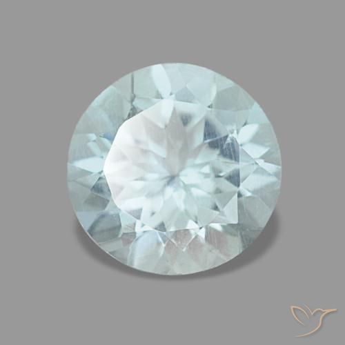 1.08 ct Turquoise Aquamarine Stone, Natural Aquamarine in Diamond-Cut Shape for Sale