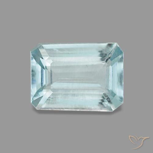 0.83 ct Turquoise Aquamarine Gemstone, Aquamarine Gem in Octagon Step Cut Shape for Sale.