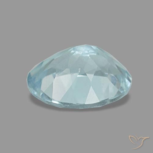 Aquamarine Gemstone in 8 x 6 mm (calibrated) Size for Sale, Aquamarine Stone in Light Blue-Green Color