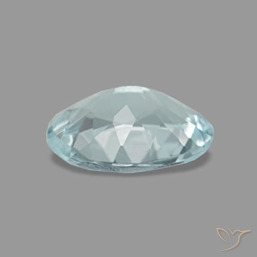 Aquamarine Gemstone in 8 x 6 mm (calibrated) Size for Sale, Aquamarine Stone in Light Blue-Green Color