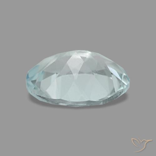 Aquamarine Gemstone in 8 x 6 mm (calibrated) Size for Sale, Aquamarine Stone in Light Blue-Green Color