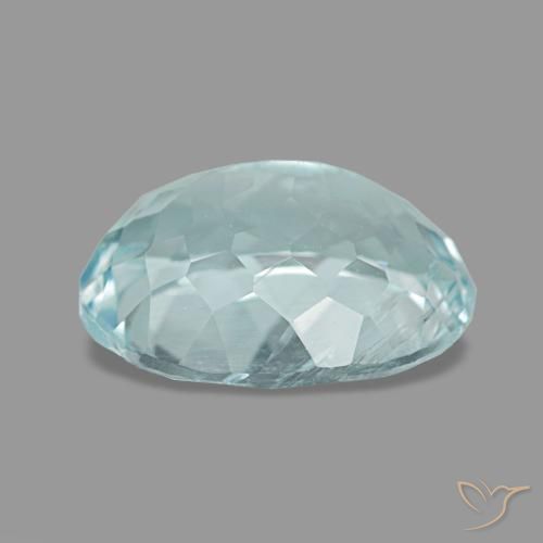 Aquamarine Gemstone in 10 x 8 mm (calibrated) Size for Sale, Aquamarine Stone in Light Blue-Green Color