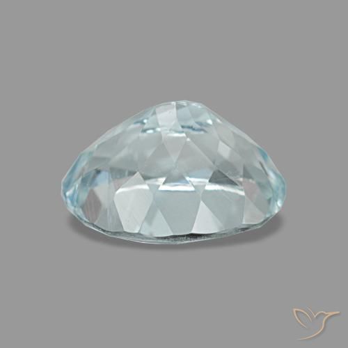 Aquamarine Gemstone in 8 x 6 mm (calibrated) Size for Sale, Aquamarine Stone in Light Blue-Green Color