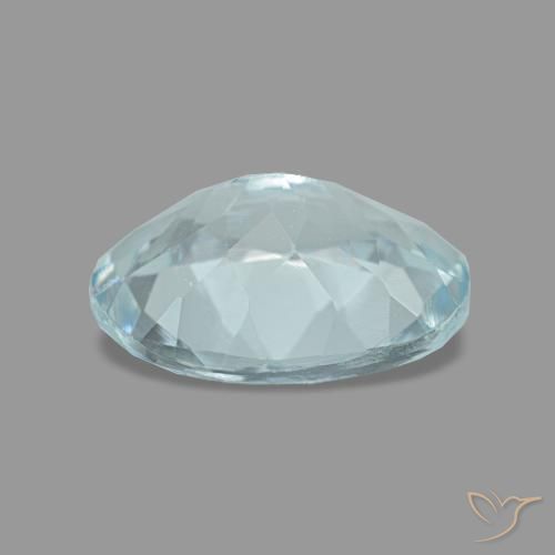 Aquamarine Gemstone in 8 x 6 mm (calibrated) Size for Sale, Aquamarine Stone in Light Blue-Green Color
