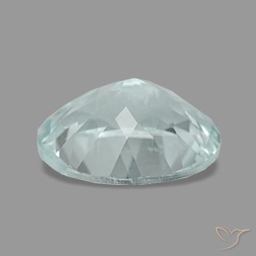 Aquamarine Gemstone in 10 x 8 mm (calibrated) Size for Sale, Aquamarine Stone in Light Blue-Green Color