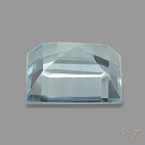 Aquamarine Gemstone in 8 x 8 mm (calibrated) Size for Sale, Aquamarine Stone in Light Aqua Blue Color