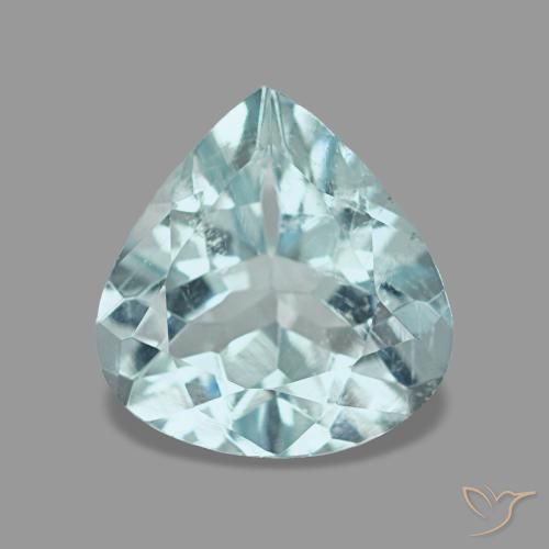 1.29 ct Blue Aquamarine Gemstone, Aquamarine Gem in Pear Facet Shape for Sale.