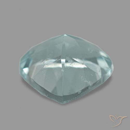 Aquamarine Gemstone in 7.9 x 7.6 mm Size for Sale, Aquamarine Stone in Intense Aqua Blue Color