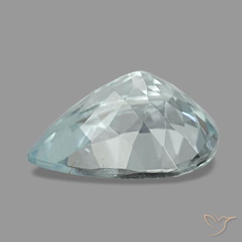 Aquamarine Gemstone in 10 x 7 mm (calibrated) Size for Sale, Aquamarine Stone in Intense Aqua Blue Color