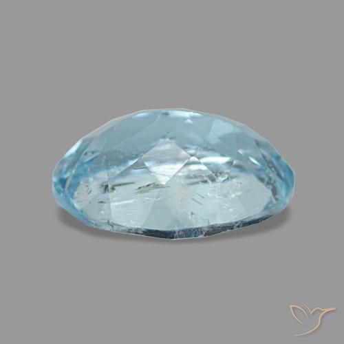 Aquamarine Gemstone in 8 x 6 mm (calibrated) Size for Sale, Aquamarine Stone in Aqua Blue Color