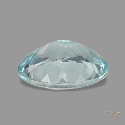 Aquamarine Gemstone in 10 x 8 mm (calibrated) Size for Sale, Aquamarine Stone in Intense Aqua Blue Color