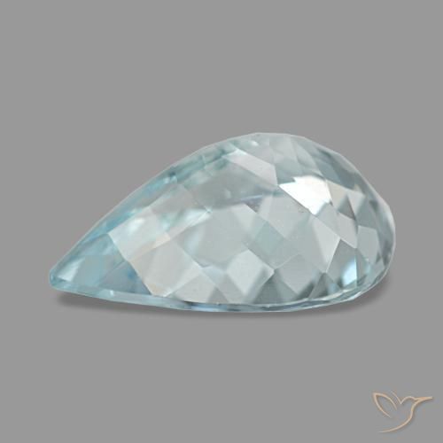 Aquamarine Gemstone in 11 x 7.8 mm Size for Sale, Aquamarine Stone in Light Blue Color