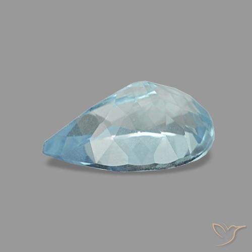 Aquamarine Gemstone in 8 x 5 mm (calibrated) Size for Sale, Aquamarine Stone in Maya Blue Color