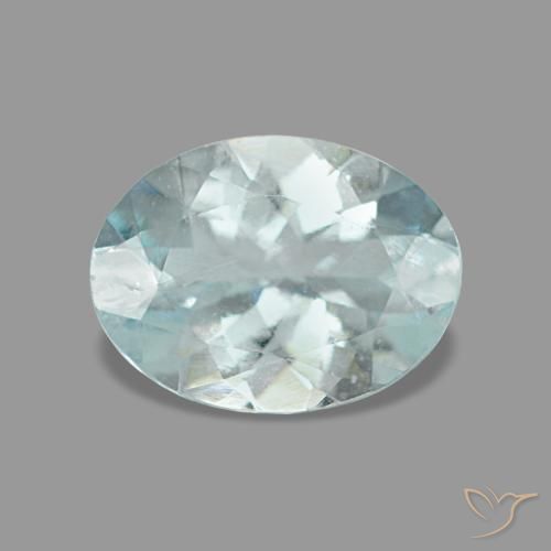 0.97ct Blue Aquamarine, Oval, VS