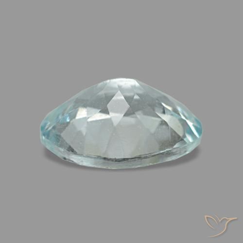 Aquamarine Gemstone in 8 x 6 mm (calibrated) Size for Sale, Aquamarine Stone in Light Aqua Blue Color