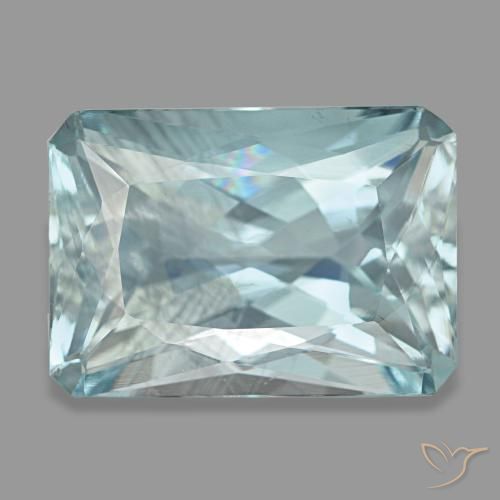 7.76 ct Turquoise Aquamarine Gemstone, Aquamarine Gem in Octagon / Scissor Cut Shape for Sale.
