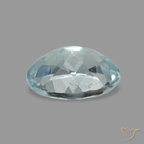 Aquamarine Gemstone in 7 x 5 mm (calibrated) Size for Sale, Aquamarine Stone in Light Blue-Green Color