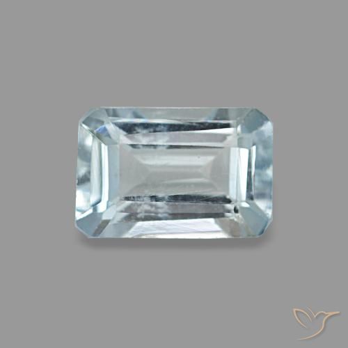 0.52 ct Turquoise Aquamarine Gemstone, Aquamarine Gem in Octagon Step Cut Shape for Sale.
