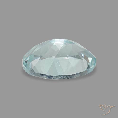Aquamarine Gemstone in 7 x 5 mm (calibrated) Size for Sale, Aquamarine Stone in Light Greenish Blue Color