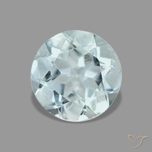 1.15ct Blue Aquamarine, Round, VS