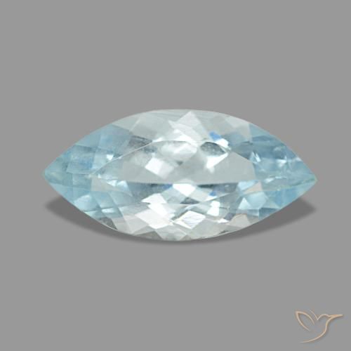 0.92ct Blue Aquamarine, Marquise, VS