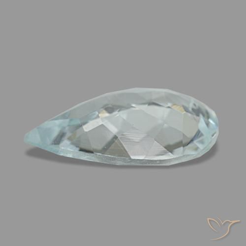 Aquamarine Gemstone in 12 x 8 mm (calibrated) Size for Sale, Aquamarine Stone in Light Aqua Blue Color