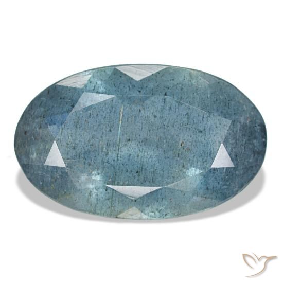 5.60 ct Blue Aquamarine Gemstone, Aquamarine Gem in Oval Facet Shape for Sale.