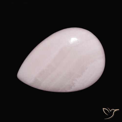 13.26ct Natural Light Pink Aragonite, Pear Shape, Opaque