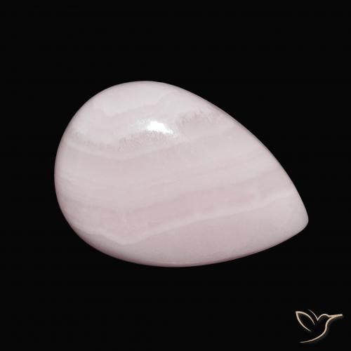 13.26 ct Pink Aragonite Stone, Natural Aragonite in Pear Cabochon Shape for Sale