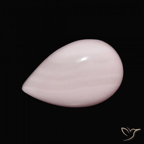 10.75ct Natural Rose Pink Aragonite, Pear Shape, Opaque