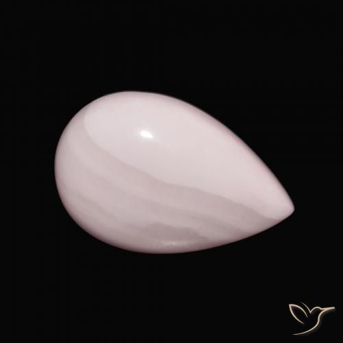 10.75 ct Pink Aragonite Stone, Natural Aragonite in Pear Cabochon Shape for Sale