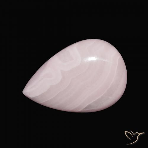 10.51ct Natural Rose Pink Aragonite, Pear Shape, Opaque