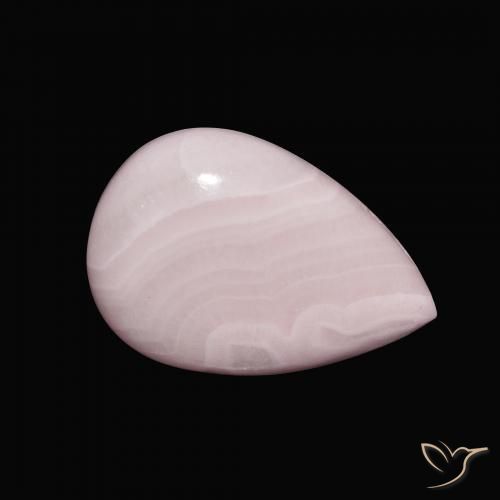 10.51 ct Pink Aragonite Stone, Natural Aragonite in Pear Cabochon Shape for Sale
