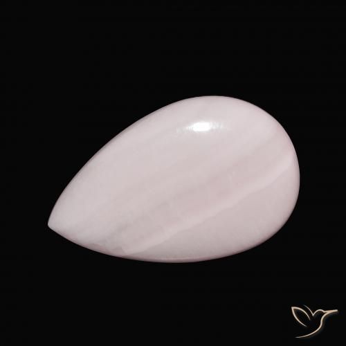 9.35ct Natural Light Pink Aragonite, Pear Shape, Opaque