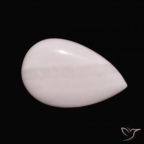 9.35 ct Pink Aragonite Stone, Natural Aragonite in Pear Cabochon Shape for Sale