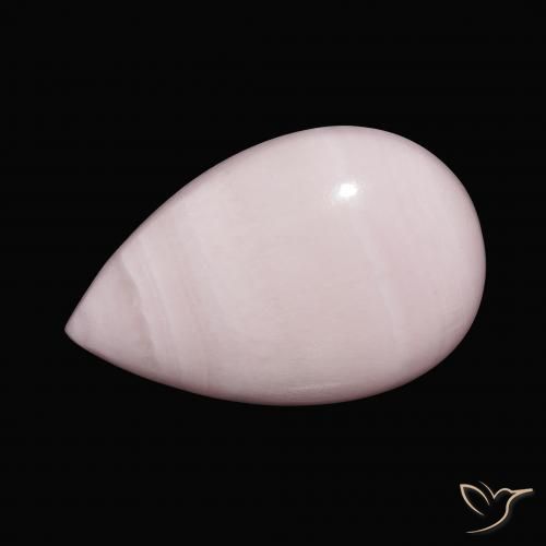 13.50ct Natural Rose Pink Aragonite, Pear Shape, Opaque, Photo A