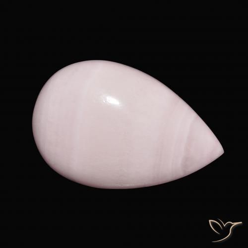 13.50 ct Pink Aragonite Stone, Natural Aragonite in Pear Cabochon Shape for Sale