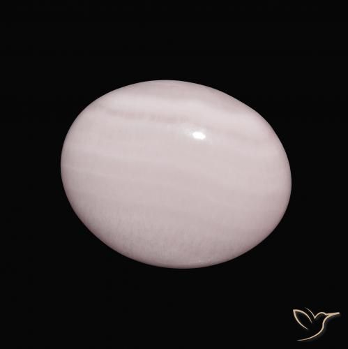 9.82 ct Pink Aragonite Stone, Natural Aragonite in Oval Cabochon Shape for Sale