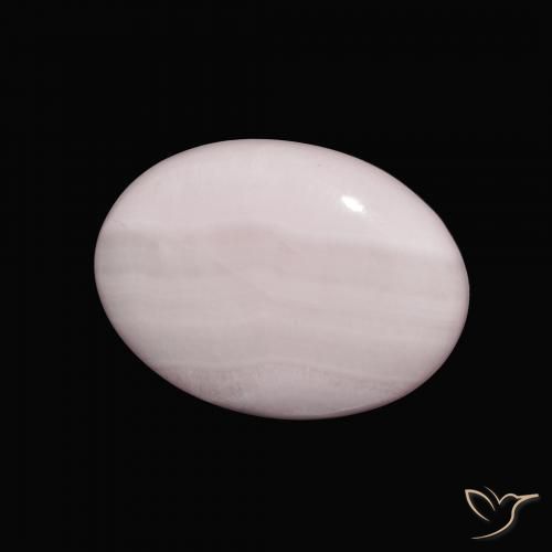 9.93 ct Pink Aragonite Stone, Natural Aragonite in Oval Cabochon Shape for Sale
