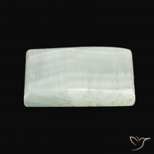Aragonite Gemstone in 28.7 x 18 mm Size for Sale, Aragonite Stone in Light Green Color