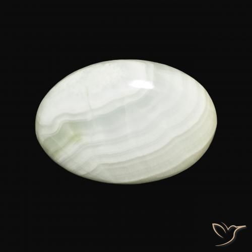 23.44ct Natural Pale Yellow Green Aragonite, Oval, Opaque