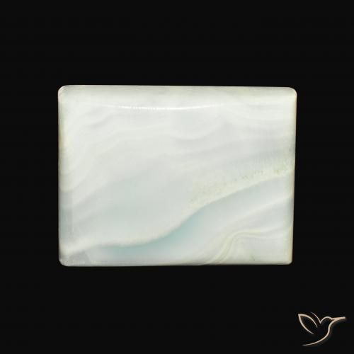 34.88ct Natural Pale Yellow Green Aragonite, Baguette, Opaque