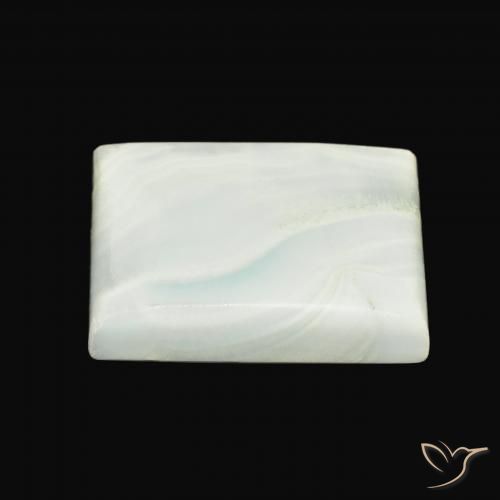 Aragonite Gemstone in 25 x 18 mm (calibrated) Size for Sale, Aragonite Stone in Pale Yellow Green Color