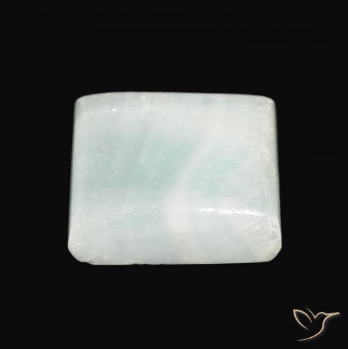 Aragonite Gemstone in 15.1 x 14.2 mm Size for Sale, Aragonite Stone in Light Green Color