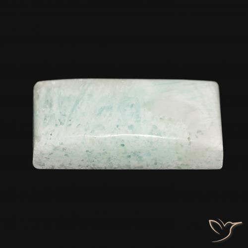Aragonite Gemstone in 28.9 x 14.8 mm Size for Sale, Aragonite Stone in Greenish White Color